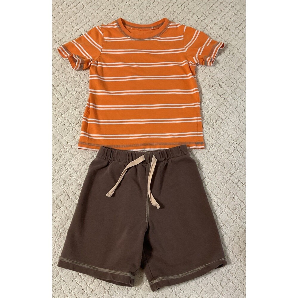 Circo Boys Orange/Brown T-Shirt & Pull-on Shorts Set 3T
